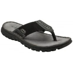 Black Ainsley Toe-Post Sandals | Lotus