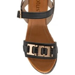 Black Carina Open-Toe Wedge Sandals | Lotus 9 Black Carina Open-Toe Wedge Sandals | Lotus -Lotus Shoes Sale black carina open toe wedge sandals lotus p13692 32844 medium