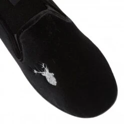 Black Clarence Velour Slippers | Lotus -Lotus Shoes Sale black clarence velour slippers lotus p12737 29690 medium