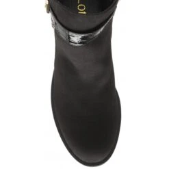 Black & Croc-Print Laurel Ankle Boots | Lotus -Lotus Shoes Sale black croc print laurel ankle boots lotus p13371 32231 medium