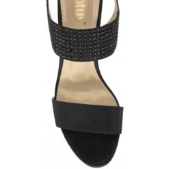 Black & Diamante Aurora Heeled Sandals | Lotus -Lotus Shoes Sale black diamante aurora heeled sandals lotus p13717 33012 medium