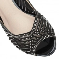 Black & Diamante Immy Open-Toe Shoes | Lotus -Lotus Shoes Sale black diamante immy open toe shoes lotus p12565 28644 medium