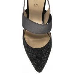 Black & Diamante Joie Slingback Court Shoes | Lotus -Lotus Shoes Sale black diamante joie slingback court shoes lotus p13407 32191 medium