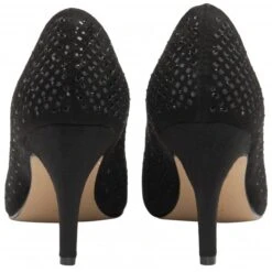 Black & Diamante Kayla Court Shoes | Lotus -Lotus Shoes Sale black diamante kayla court shoes lotus p13405 32202 medium
