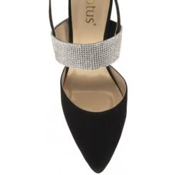 Black & Diamante Violette Slingback Court Shoes | Lotus -Lotus Shoes Sale black diamante violette slingback court shoes lotus p13619 33056 medium