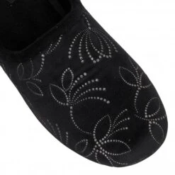 Black Elizabeth Textile Mule Slippers | Lotus -Lotus Shoes Sale black elizabeth textile mule slippers lotus p12704 29662 medium