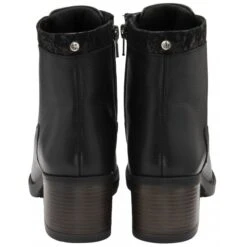 Black Floral-Print Leather Boston Ankle Boots | Lotus -Lotus Shoes Sale black floral print leather boston ankle boots lotus p13358 31934 medium