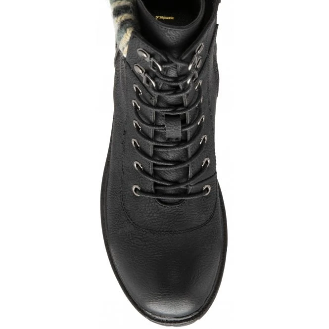Black Hickory Zip-Up Ankle Boots | Lotus 6 Black Hickory Zip-Up Ankle Boots | Lotus - Image 4