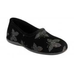Black Jessie Full Shoe Slippers | Lotus