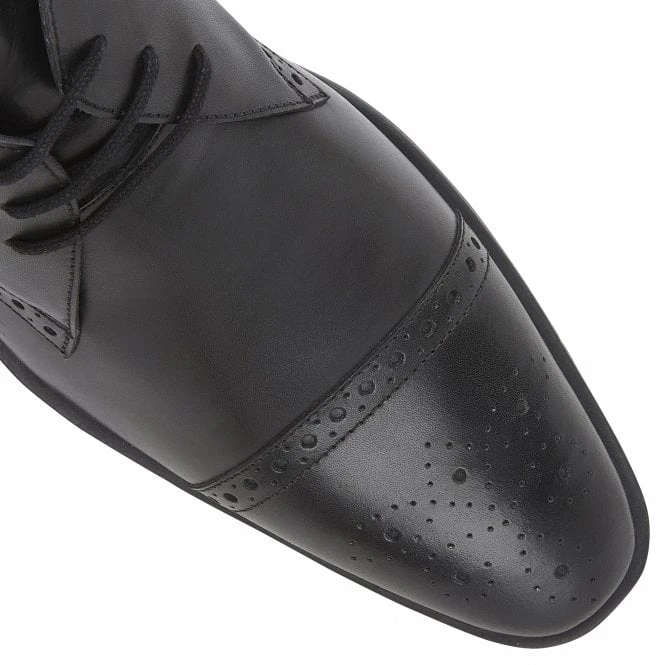 Black Leather Bradley Lace-Up Boots | Lotus 6 Black Leather Bradley Lace-Up Boots | Lotus - Image 4