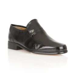 Black Leather Cadogan Shoes | Rombah Wallace