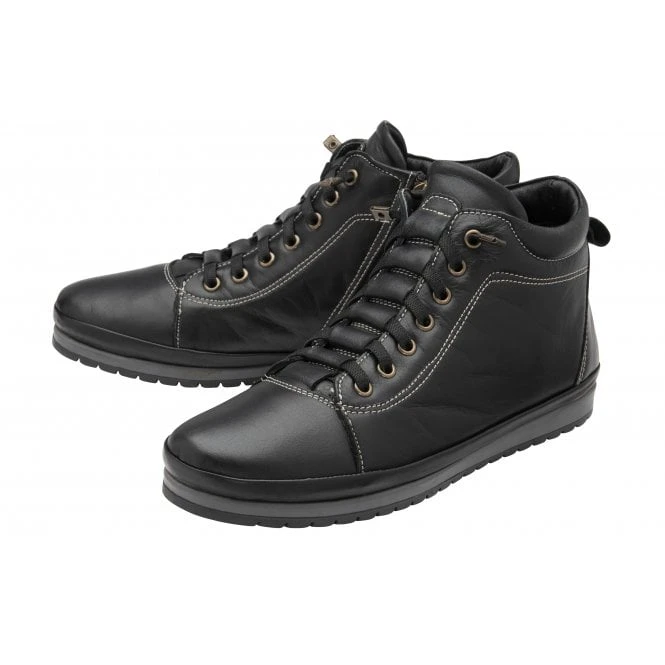 Black Leather Frida Ankle Boots | Lotus 4 Black Leather Frida Ankle Boots | Lotus - Image 2