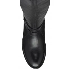 Black Leather Jive Knee High Boots | Lotus -Lotus Shoes Sale black leather jive knee high boots lotus p13023 30712 medium
