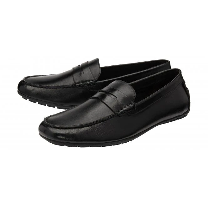 Black Leather Marcel Loafers | Lotus 4 Black Leather Marcel Loafers | Lotus - Image 2