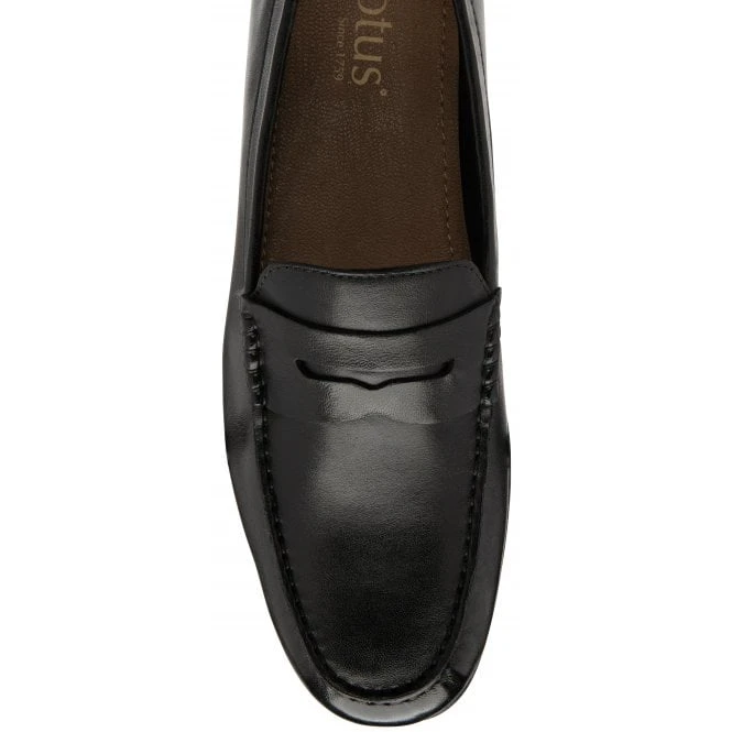 Black Leather Marcel Loafers | Lotus 6 Black Leather Marcel Loafers | Lotus - Image 4