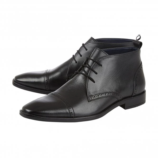 Black Leather Norris Lace-Up Boots | Lotus 4 Black Leather Norris Lace-Up Boots | Lotus - Image 2
