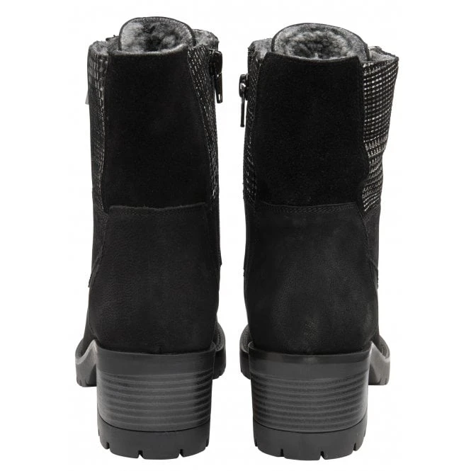 Black Leather Oklahoma Ankle Boots | Lotus 5 Black Leather Oklahoma Ankle Boots | Lotus - Image 3