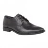 Black Leather Ross Lace-Up Derby Shoes | Lotus