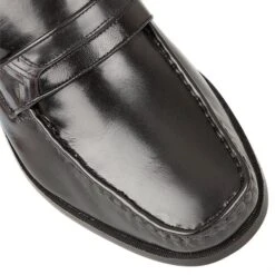 Black Leather Salerno Loafers | Rombah Wallace -Lotus Shoes Sale black leather salerno loafers rombah wallace p33 6813 medium