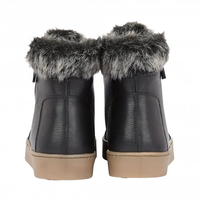 Black Leather Siobhan High Top Trainers | Stressless By Lotus 5 Black Leather Siobhan High Top Trainers | Stressless By Lotus - Image 3