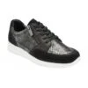 Black Leather & Snake-Print Sheryl Casual Trainers | Stressless By Lotus -Lotus Shoes Sale black leather snake print sheryl casual trainers stressless by lotus p13047 30877 medium