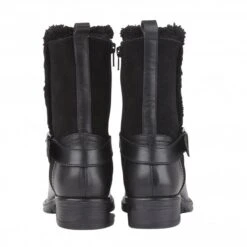 Black Leather & Suede Maddy Mid-Calf Boots | Lotus -Lotus Shoes Sale black leather suede maddy mid calf boots lotus p12179 27150 medium