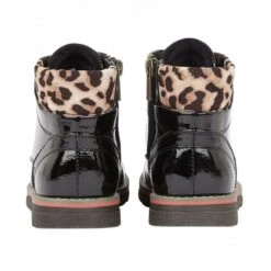 Black & Leopard-Print Naomi Lace-Up Ankle Boots | Lotus -Lotus Shoes Sale black leopard print naomi lace up ankle boots lotus p12667 29166 medium