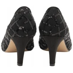 Black Lucia Patterned Court Shoes | Lotus -Lotus Shoes Sale black lucia patterned court shoes lotus p13409 32254 medium