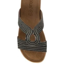 Black Nadya Open-Toe Mule Sandals | Lotus -Lotus Shoes Sale black nadya open toe mule sandals lotus p13689 32836 medium