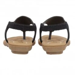 Black Orla Flat Toe-Post Sandals | Lotus -Lotus Shoes Sale black orla flat toe post sandals lotus p12522 28336 medium