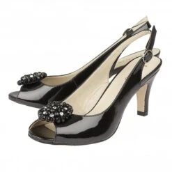 Black Patent Elodie Slingback Shoes | Lotus -Lotus Shoes Sale black patent elodie slingback shoes lotus p11501 25683 medium