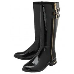 Black Patent Louella Knee High Boots | Lotus -Lotus Shoes Sale black patent louella knee high boots lotus p13384 32249 medium