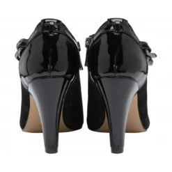 Black & Pewter Plaid Alison Heeled Shoe-Boots | Lotus -Lotus Shoes Sale black pewter plaid alison heeled shoe boots lotus p13059 30563 medium