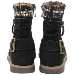 Black Sandy Zip-Up Ankle Boots | Lotus -Lotus Shoes Sale black sandy zip up ankle boots lotus p13353 32354 medium