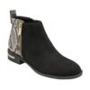 Black & Snake-Print Anneka Ankle Boots | Lotus