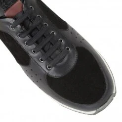 Black Suede & Leather Abel Trainers | Lotus -Lotus Shoes Sale black suede leather abel trainers lotus p12746 29538 medium