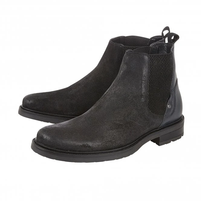 Black Suede & Leather Fabian Ankle Boots | Lotus 4 Black Suede & Leather Fabian Ankle Boots | Lotus - Image 2
