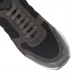 Black Textile & Grey Leather Barrie Trainers | Lotus 9 Black Textile & Grey Leather Barrie Trainers | Lotus -Lotus Shoes Sale black textile grey leather barrie trainers lotus p12747 29558 medium
