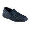 Blue Check Textile Ralf Full Shoe Slippers | Lotus -Lotus Shoes Sale blue check textile ralf full shoe slippers lotus p13133 31070 medium