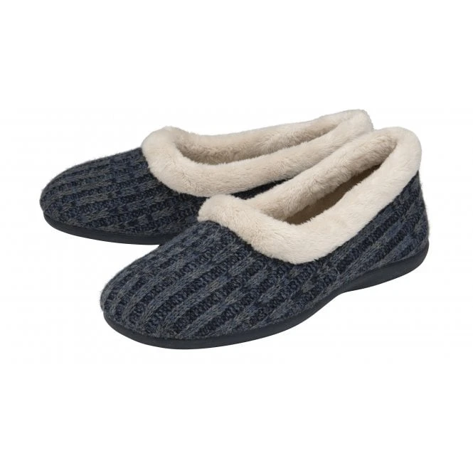 Blue Dolores Full Shoe Slippers | Lotus 4 Blue Dolores Full Shoe Slippers | Lotus - Image 2