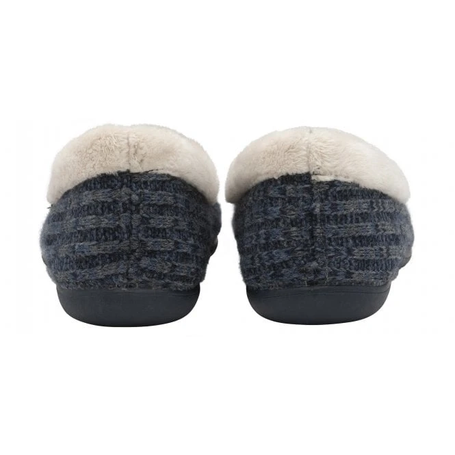 Blue Dolores Full Shoe Slippers | Lotus 5 Blue Dolores Full Shoe Slippers | Lotus - Image 3