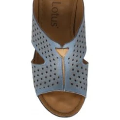 Blue Leather Genevieve Mule Sandals | Lotus -Lotus Shoes Sale blue leather genevieve mule sandals lotus p13669 32756 medium