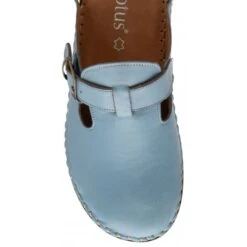 Blue Leather Kerry Round-Toe Mules | Lotus -Lotus Shoes Sale blue leather kerry round toe mules lotus p13634 33260 medium