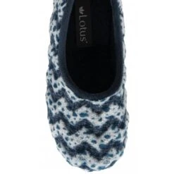 Blue Textile Tammy Full Shoe Slippers | Lotus -Lotus Shoes Sale blue textile tammy full shoe slippers lotus p13128 31041 medium
