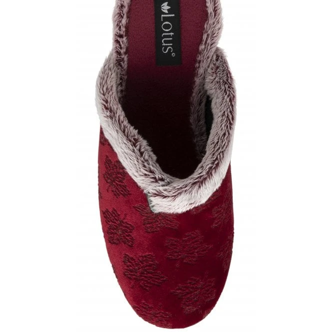 Bordo Polly Mule Slippers | Lotus 6 Bordo Polly Mule Slippers | Lotus - Image 4