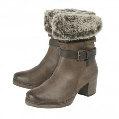 Brown Charmaine Heeled Mid-Calf Boots | Lotus Relife -Lotus Shoes Sale brown charmaine heeled mid calf boots lotus relife p12331 28000 medium