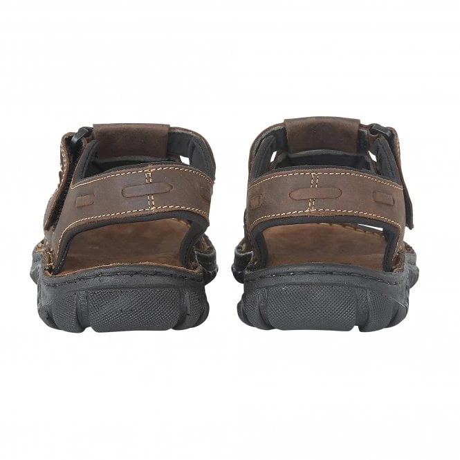 Brown Leather Dylan Open-Toe Sandals | Lotus 5 Brown Leather Dylan Open-Toe Sandals | Lotus - Image 3
