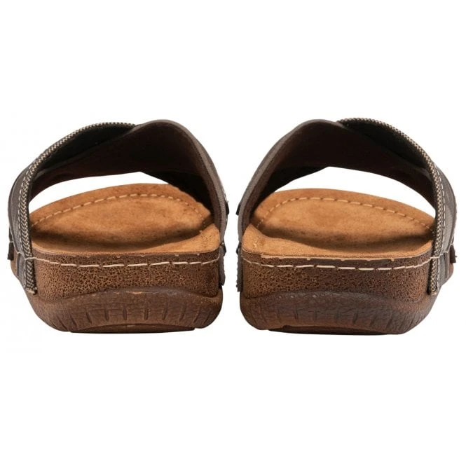 Brown Marvin Mule Sandals | Lotus 5 Brown Marvin Mule Sandals | Lotus - Image 3