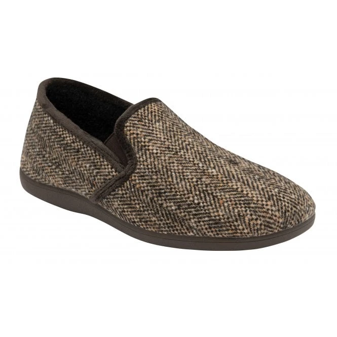 Brown Stanley Full Shoe Slippers | Lotus 3 Brown Stanley Full Shoe Slippers | Lotus