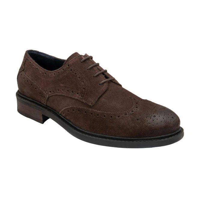Brown Suede Dunford Lace-Up Brogues | Lotus 3 Brown Suede Dunford Lace-Up Brogues | Lotus